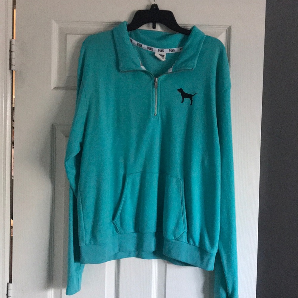 Pink quarter zip pullover